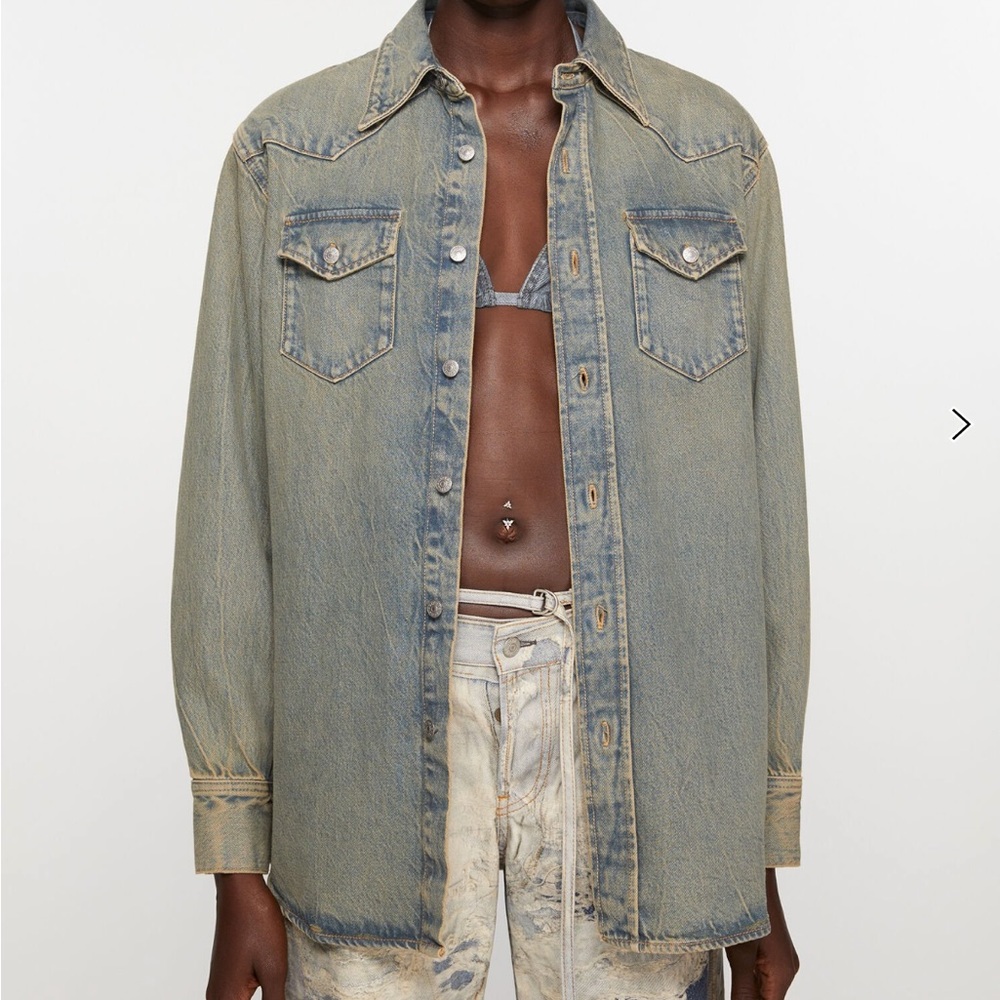 Acne Blue Oversized Jean Jacket